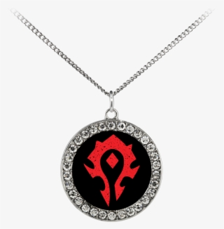 World Of Warcraft "for The Horde" Stone Coin Necklace - Horde