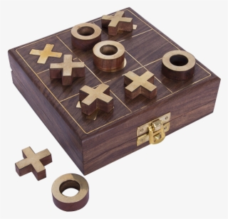 Noughts And Crosses With Wooden Box, Batela Uk - Cross