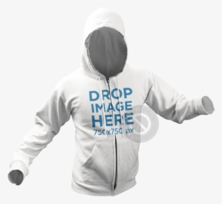 Hoodie Invisible Model Mockup Over A Png Background - Hoodie