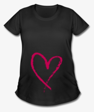 Sketch Heart Maternity T-shirt - Loading Baby T Shirt
