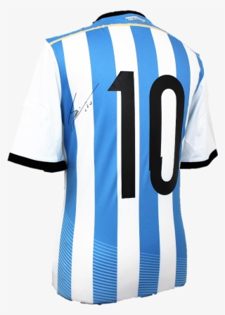 Lionel Messi Signed Argentina 2014 2015 Home Shirt - Backpack