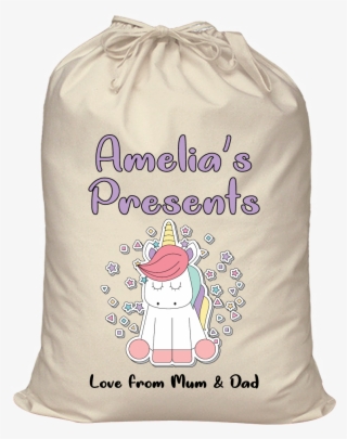 Details About Personalised Magic Unicorn 101 Santa - Dry Cleaners Laundry Bags