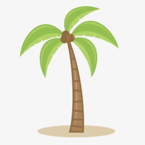 Palm Tree Svg Cutting Files For Scrapbooking Beach - Palm Tree Clipart Without Background