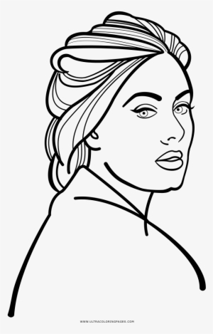 Clipart Royalty Free Stock Coloring Page Ultra Pages - Adele Desenho