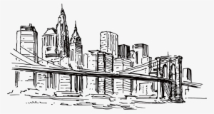 Clip Art Free Stock Drawing City Pencil - Картина Из Частей Черно Белая