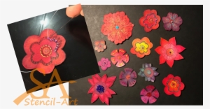 And Make Stitching Holes With A Piercing Tool - Artificial Flower