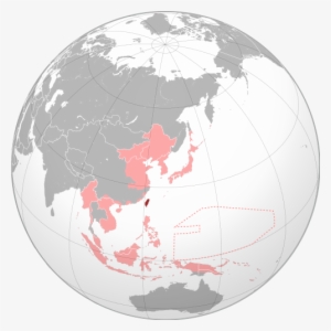Taiwan Within The Empire Of Japan (light Red) At Its - Map