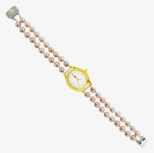 Jpearls Jpjl-109 Two String Pink Pearl Watch - Bracelet