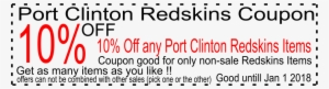 Port Clinton Redskins Coupon - Date Ready Pattern For 48cm Mortimer & Peter Pevensie