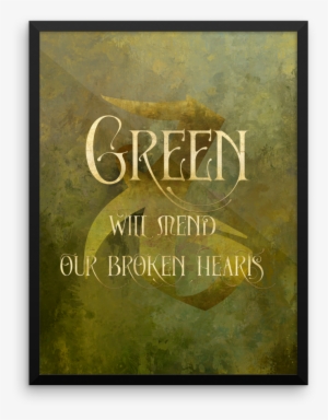 Green Will Heal Our Broken Hearts - Christmas Card