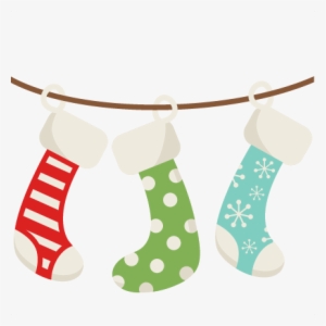 Christmas Stockings Svg Scrapbook Cut File Cute Clipart - Hanging Christmas Stockings Clipart