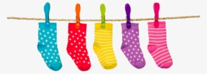 Baby Socks - Socks On A Clothesline
