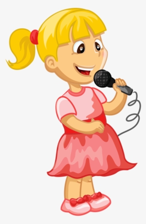 Girl Singing Clipart