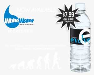 Evolve Electrolyte Enhanced Water - Water Bottle Logo