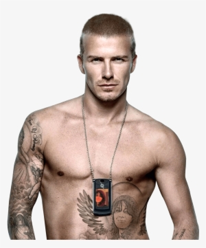 David Beckham Topless Tattoos Png - Beckham Png