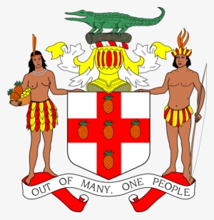 Flag Of Jamaica Clip Art - Jamaica Coat Of Arms Vector