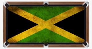 Jamaican Flag Custom Made Printed Pool Snooker Billiard - Graffiti Snooker