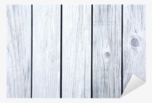 Weathered Fence White Wood Background And Texture Sticker - Plywood