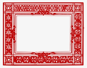 Vector Frame Clipart Red - Islamic Frame Vector Png