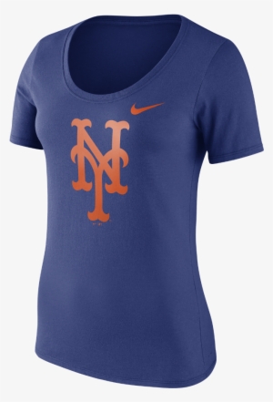 Nike Logo Scoop Women's T-shirt Size Medium - New York Mets