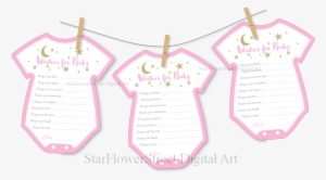 Clothesline Baby Shower Twinkle Star Moon Pink Gold - Baby Shower