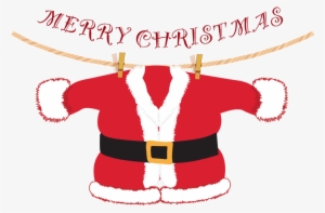 Clip Arts Related To - Christmas Santa Outfit Clipart