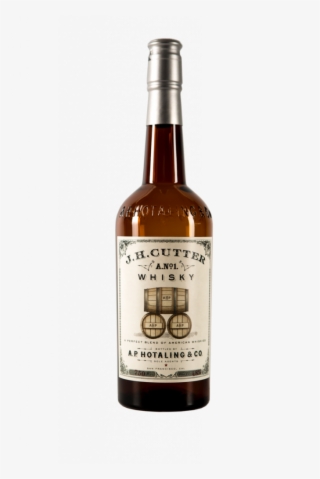cutter american blended whiskey - beer bottle