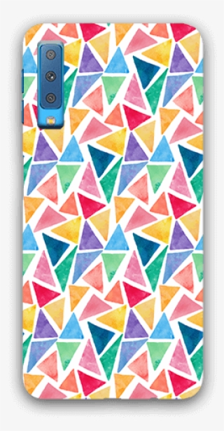 Watercolor Triangles Pattern Samsung A7 2018 Mobile - Mobile Phone