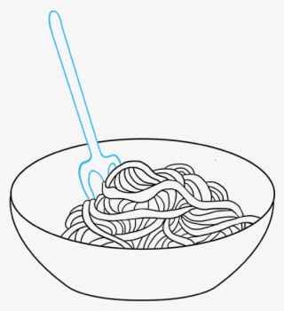 How To Draw Spaghetti - Pasta Drawing Easy