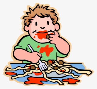 Vector Illustration Of Primary Or Elementary School - Cartoon Person Eating Png