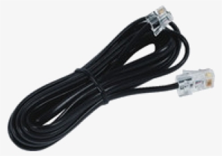 4 Conductor Line Cord Black - Usb Cable
