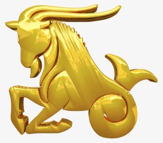 Medium Image - Golden Capricorn Sign