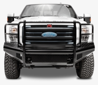 Black Steel Front Replacement - 2012 F250 Fab Four Front Ranch Bumper