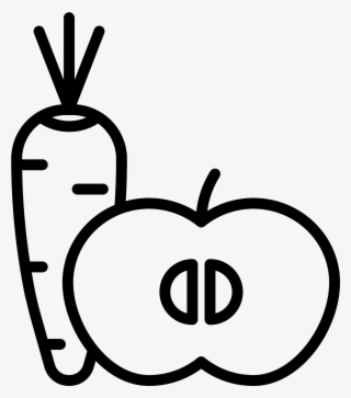 Apple Carrot Icon - Carrot And Apple Icon