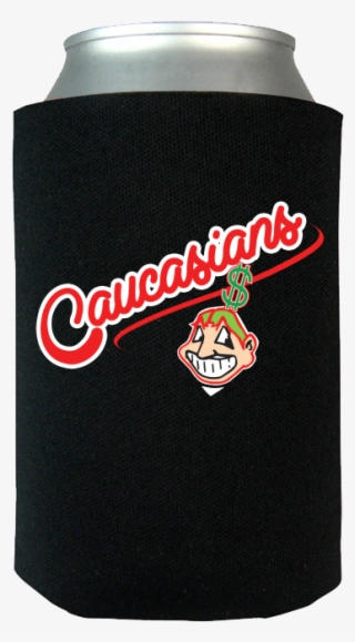 Caucasians Cleveland Indians Funny Can Koozie Wrap - Cola
