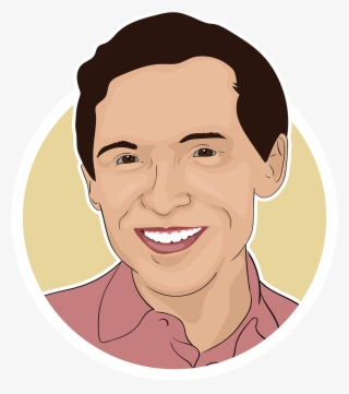 Zvonimr Nagy Circle Portrait - Cartoon