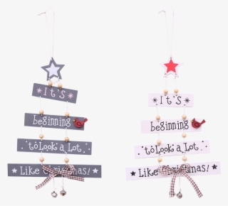 Christmas Colorful Wooden Pendant Door Decorations - Arbol De Navidad Con Letras