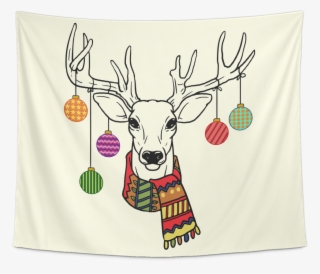 Christmas Ornaments Deer Wall Hanging Tapestry, Christmas - Elk