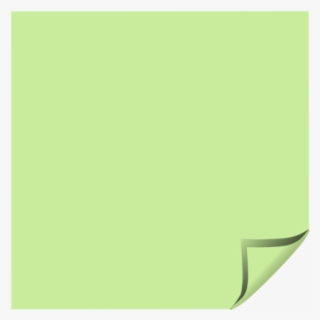 Sticky Note Green Folded Corner - Paper