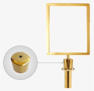 Stanchion Rope Sign - Brass