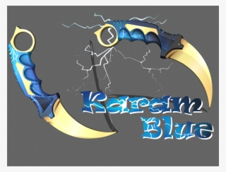 New Project Of Skin For Karambit This Time Karamblue - Graphic Design