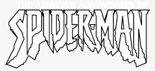 Spider Man Logo Black And White - Calligraphy