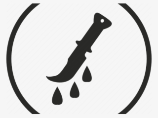 Knife Clipart Killing - Silhouette