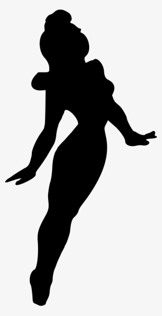 Woman Dancing Silhouette - Clip Art
