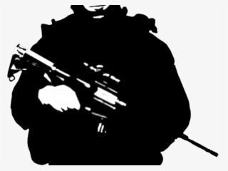 Metal Gear Clipart Silhouette - Clipart Soldier Silhouette