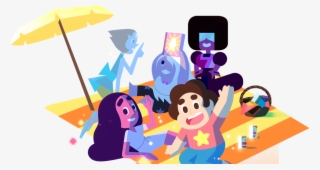 Steven Universe Characters Sitting On The Beach - Steven Universe Dove Self Esteem