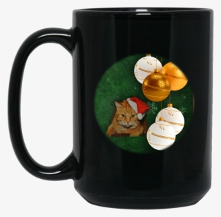 Orange Tabby Cat In Hat Christmas Coffee Mug - Mug