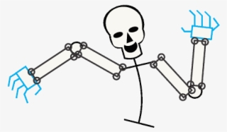 How To Draw Skeleton - Gambar Sketsa Kerangka Manusia