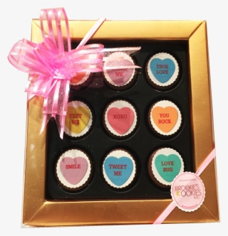 Conversation Hearts Mini Chocolate Covered Oreos Gift - Chocolate Covered Oreos Gift