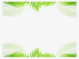 Tropical Clipart Border - Palm Tree
